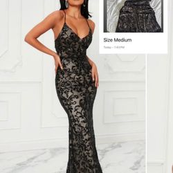 Sequin Maxi Dress