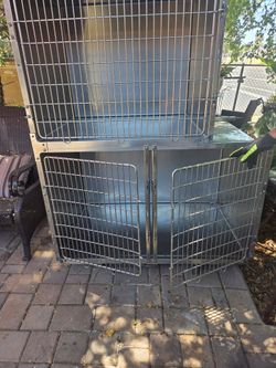Stainless steel cage veterinarian equipment