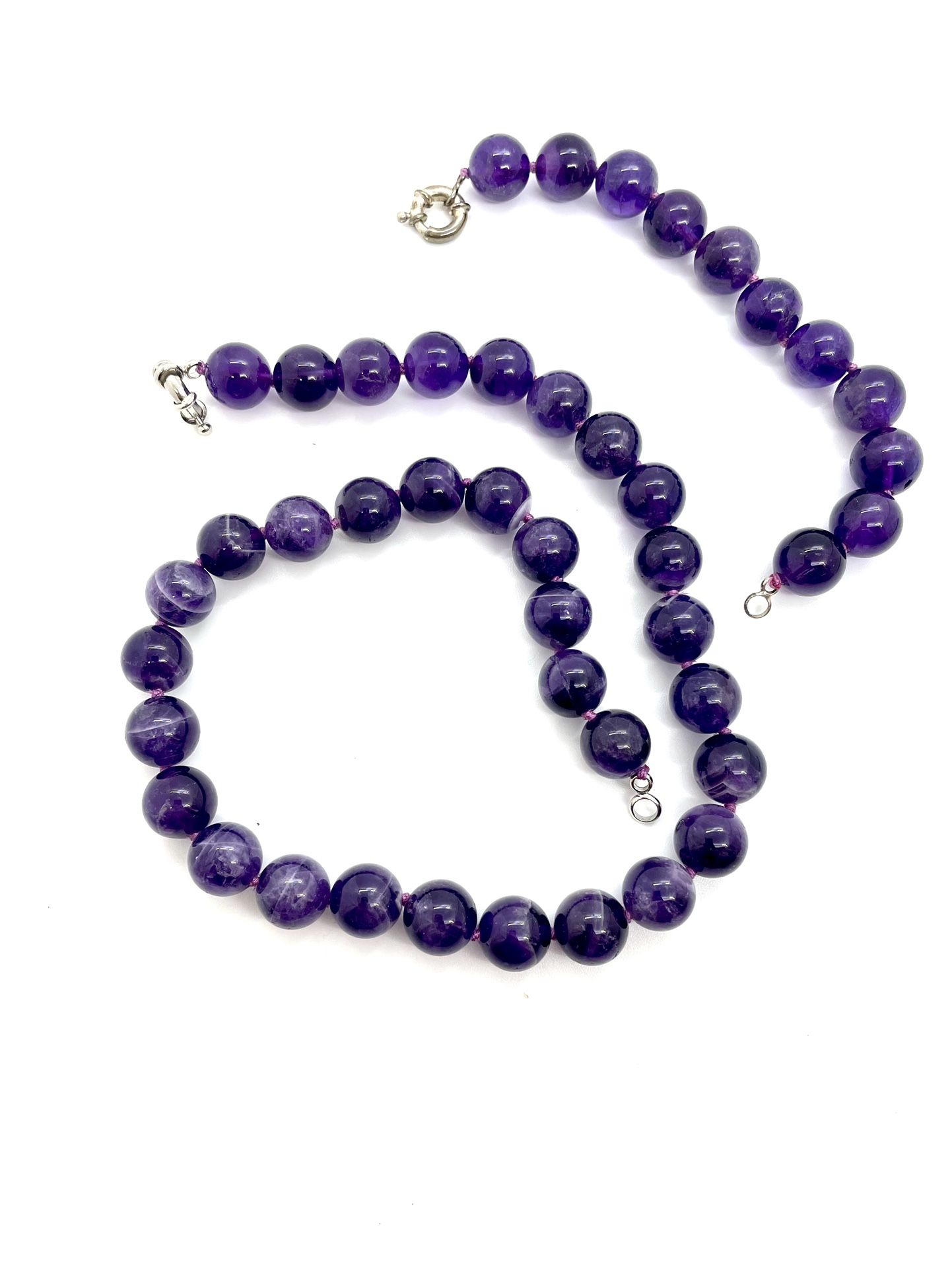 Amethyst Necklace And Bracelet Set