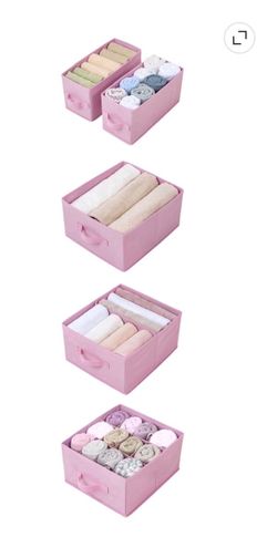 Storage Drawer Organizers Pink
