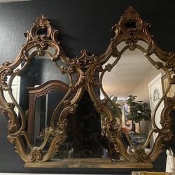 Antique Double Mirror 