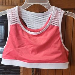 JUNIORS 18 [ XXL ] [ 2X ] AVIA SPORRS BRA CORAL COLOR
