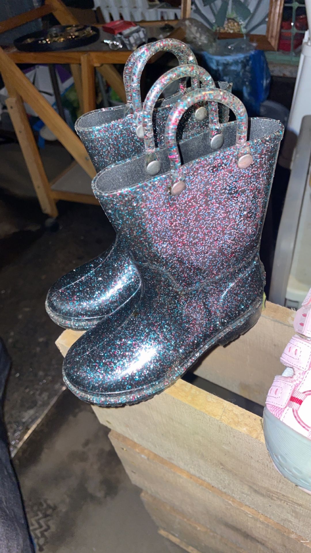 Glittery Girls’ Rain boots