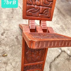 Antique Mahogany Folding Chair From Honduras