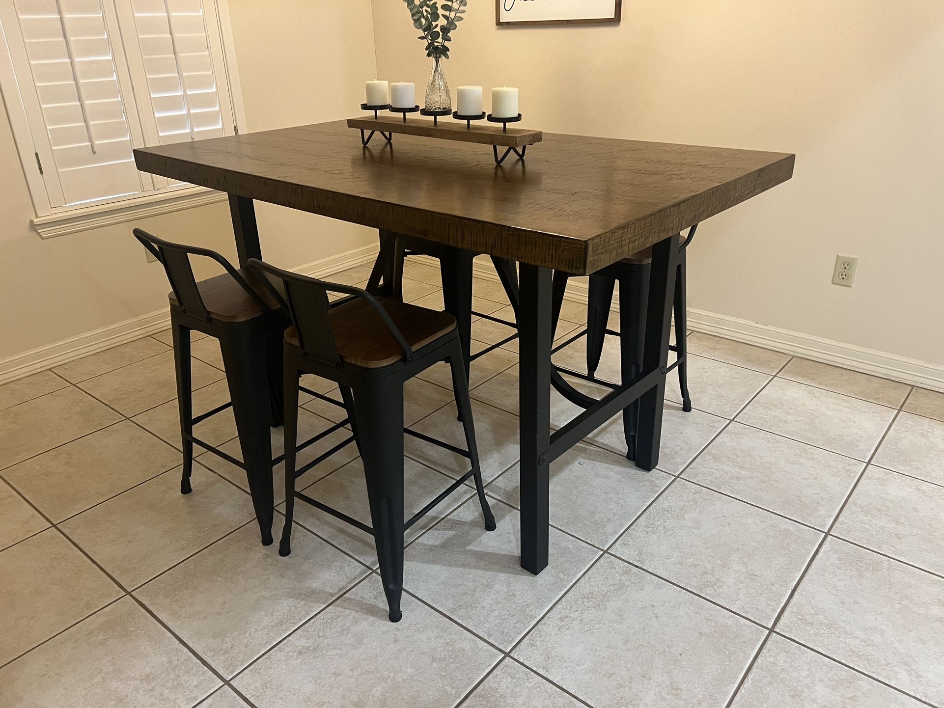 Bar Height Dining Table
