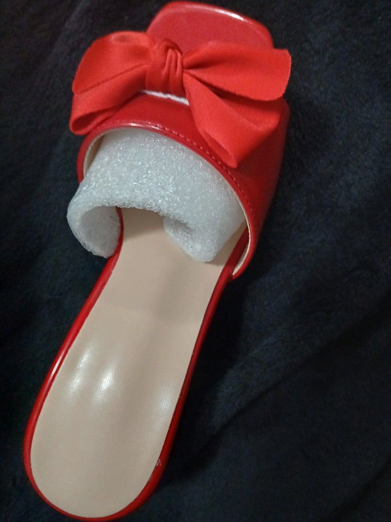 Red High Heel with Bow
