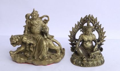Vintage Brass Asian Deitys