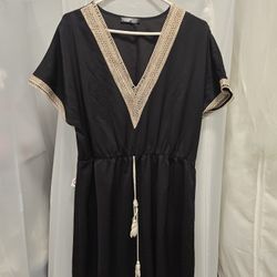 Black summer / beach short dress
