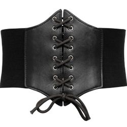 GRACE KARIN Womens Corset Belt Vintage Lace-up Cinch Elastic Waist Belt