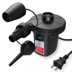 MAXEVER Quick-Fill Electric Air Pump With 3 Nozzles