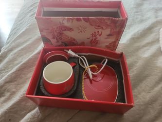 Chinese Coffee Cup With Lid And Plug On Warmer Asking 10 Brand New In Box