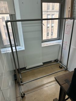 Mobile Industrial Garment Rack | Freestanding Rolling Clothes Rack