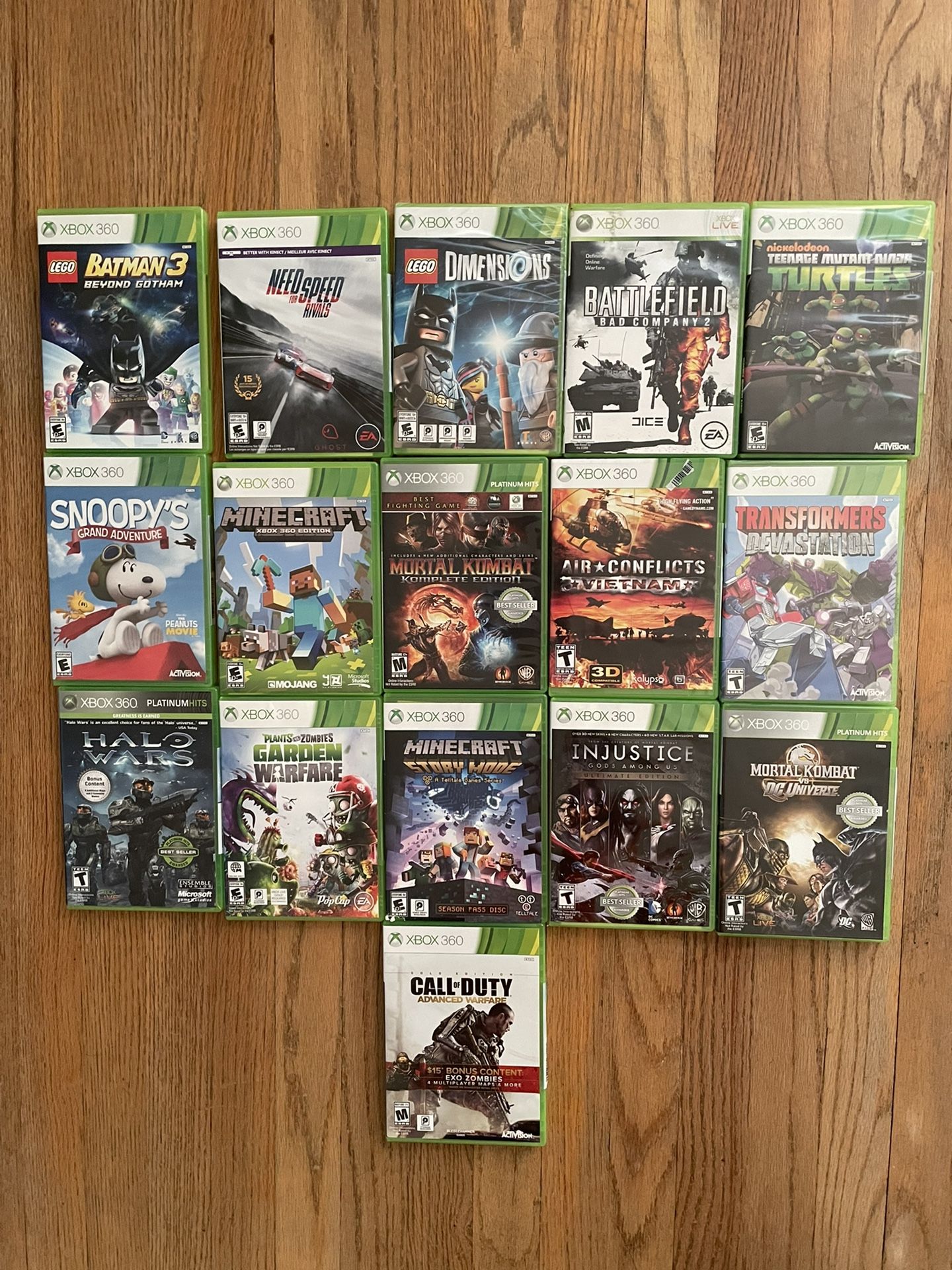 Xbox 360 Games - Halo, Ninja Turtles, Call Of Duty, More