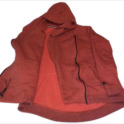 Nike WMNS Tech Fleece Cape Hoodie/Jacket 684928 696 Crimson $180 (WOMENS LARGE)