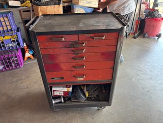 Vintage Rem Line 7-Drawer Rolling Tool Cabinet (serial #AG4340)