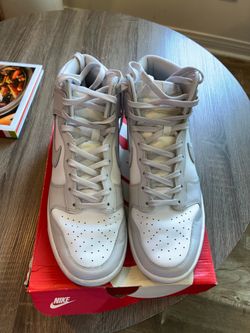 Nike Dunk High, Retro White Vast Grey, Size 9.5