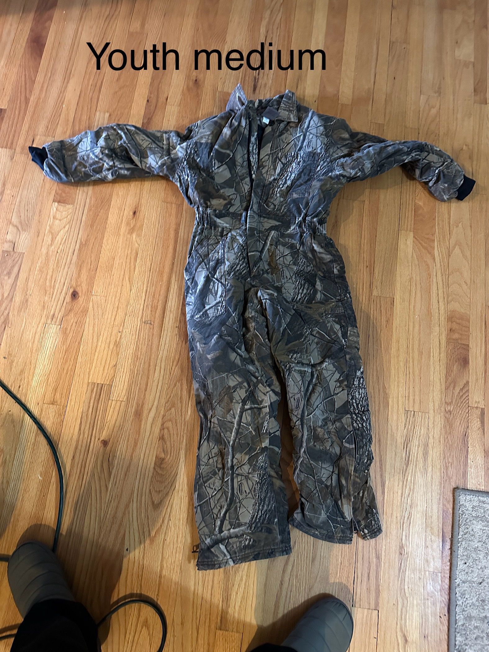 Youth Medium Camouflage Hunting Coveralls 