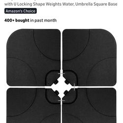 4 pcs Umbrella Square Base Simple Deluxe Cantilever Offset Patio Market Stand