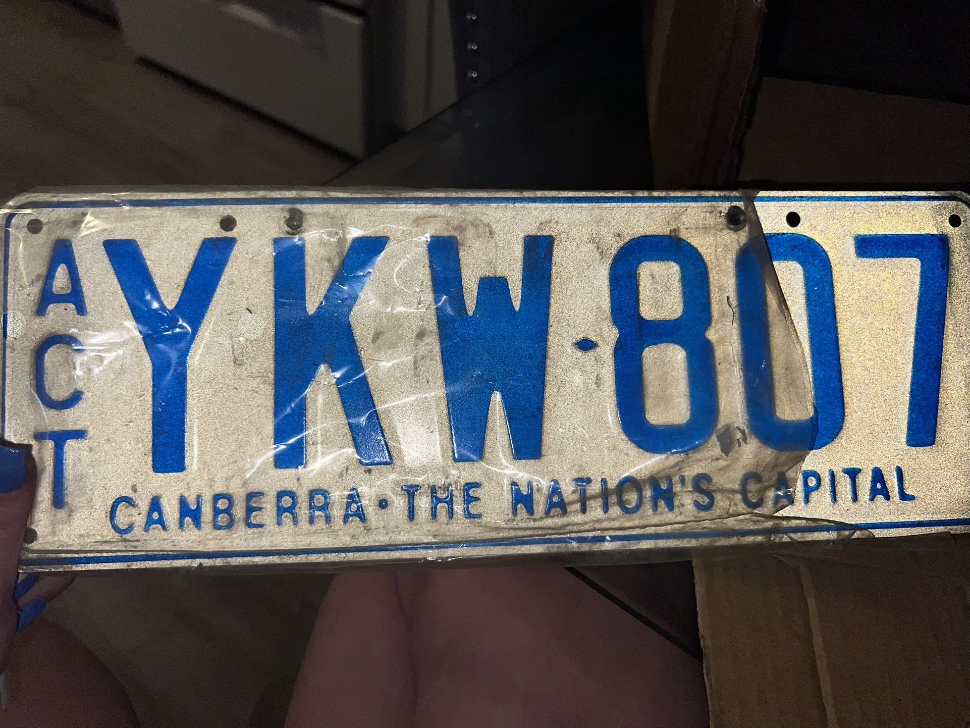 Antique License Plate