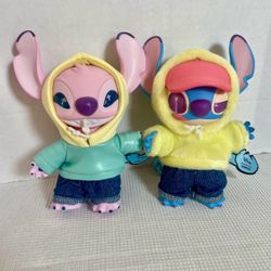Disney Miniso Stitch & Angel Figure Set