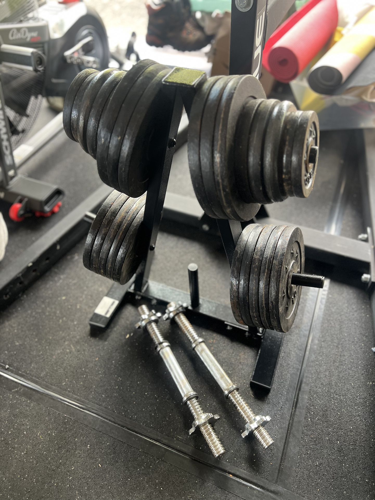 200lbs Adjustable Dumbbells With Rack