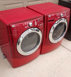 🍁 RED MAYTAG Frontload Washer and Dryer Set, Delivery Install