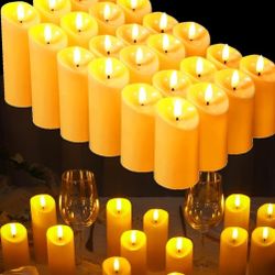 New 22 Led  Flameless Pillar Candles 