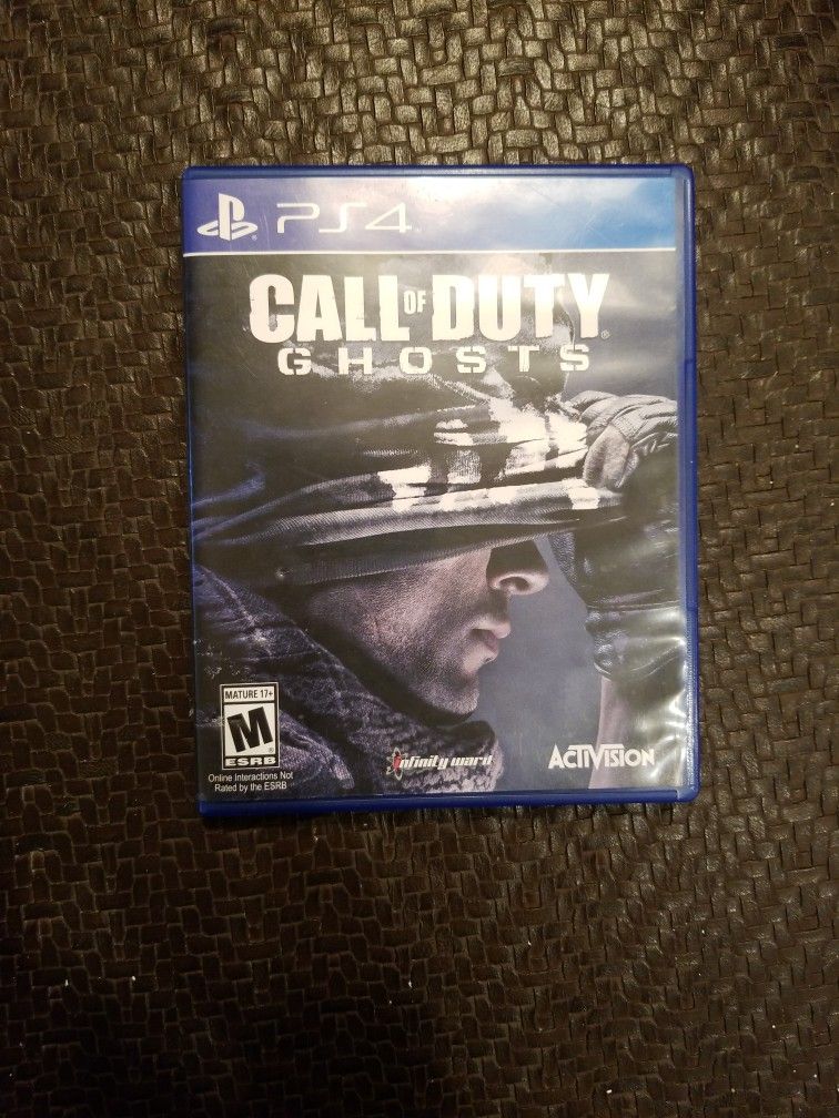 CALL of DUTY GHOSTS (2014 PS4) * CoD FPS SHOOTER WAR SOLDIER SONY PLAYSTATION  4 for Sale in Tucson, AZ - OfferUp