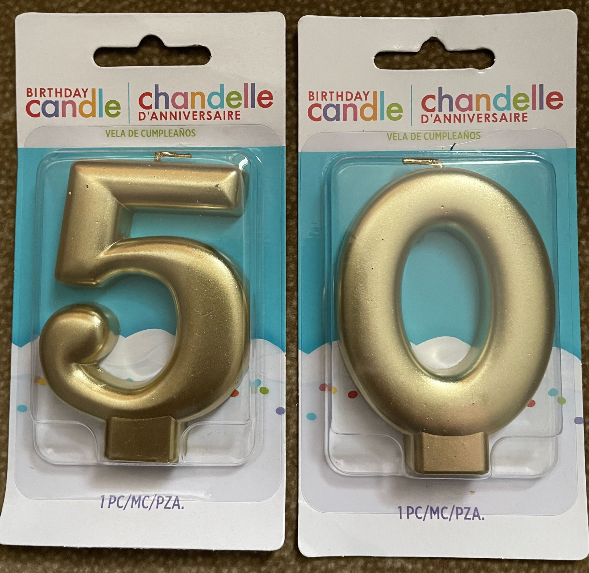 Number 5 0 Candles 