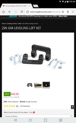 Chevy- GMC 2" leveling kit