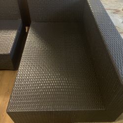 3-Piece Outdoor Wicker Patio Set – Great Condition!
