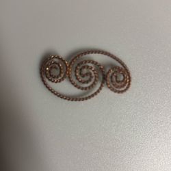Handmade Twisted Copper Triskelion Pendant | Celtic Triple Spiral Sacred Geometry Jewelry