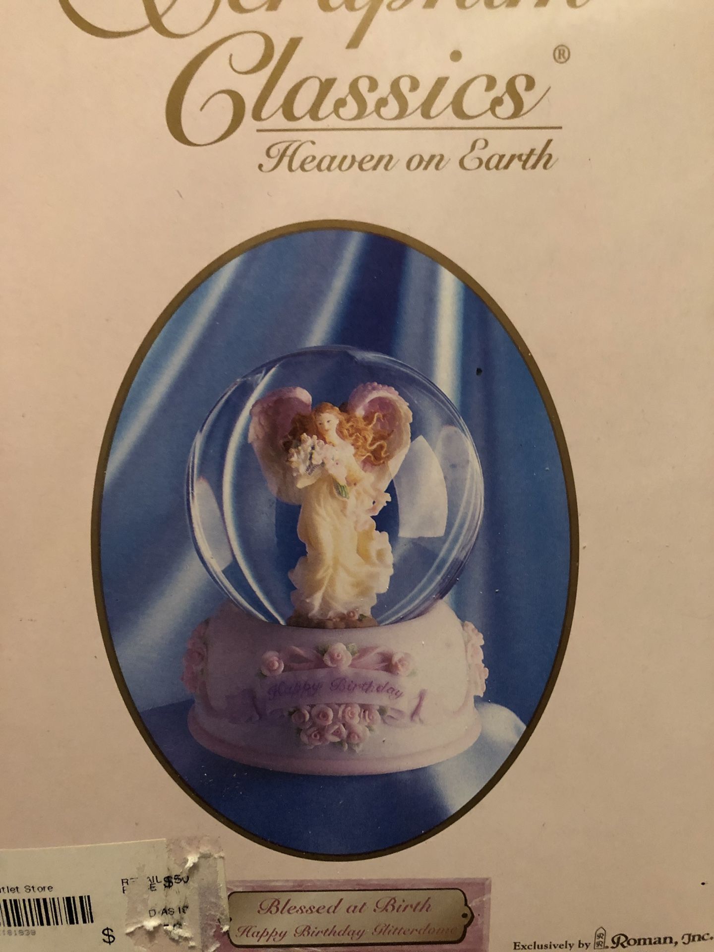 BRAND NEW: Blessed at Birth “Happy Birthday” Musical Glitter dome