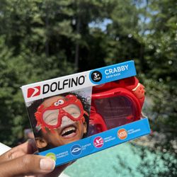 Dolfin Red Crab Swim Mask for Kids NEW