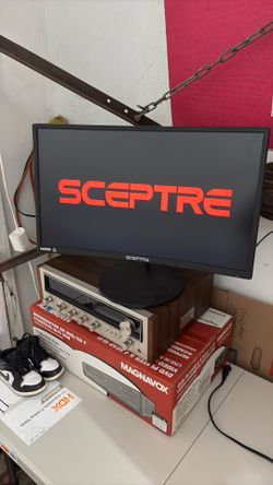 SCEPTRE curved monitor.