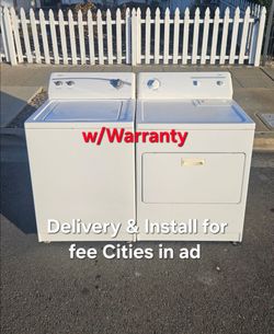 Kenmore Top load washer and Electric 220v dryer