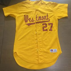 Westmont High School Dupage County Illinois Baseball Jersey Medium Adult Size 40