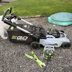 EGO Power+ 21” Self-Propelled Lawn Mower — 56V Battery & Charger — Excellent Condition 