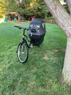 Madsen Bucket Cargo Bike + Official Rain Cover - Great Condition