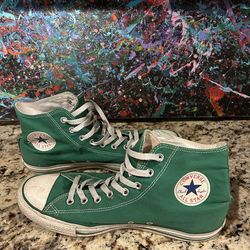 Converse All Star Men's Size 11 Women's Size 13 Shoes Green