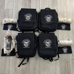 (4) Dead & Company VIP Backpacks, Pouches, Water bottles