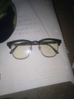 Ray Ban Clubmaster clear lens vintage