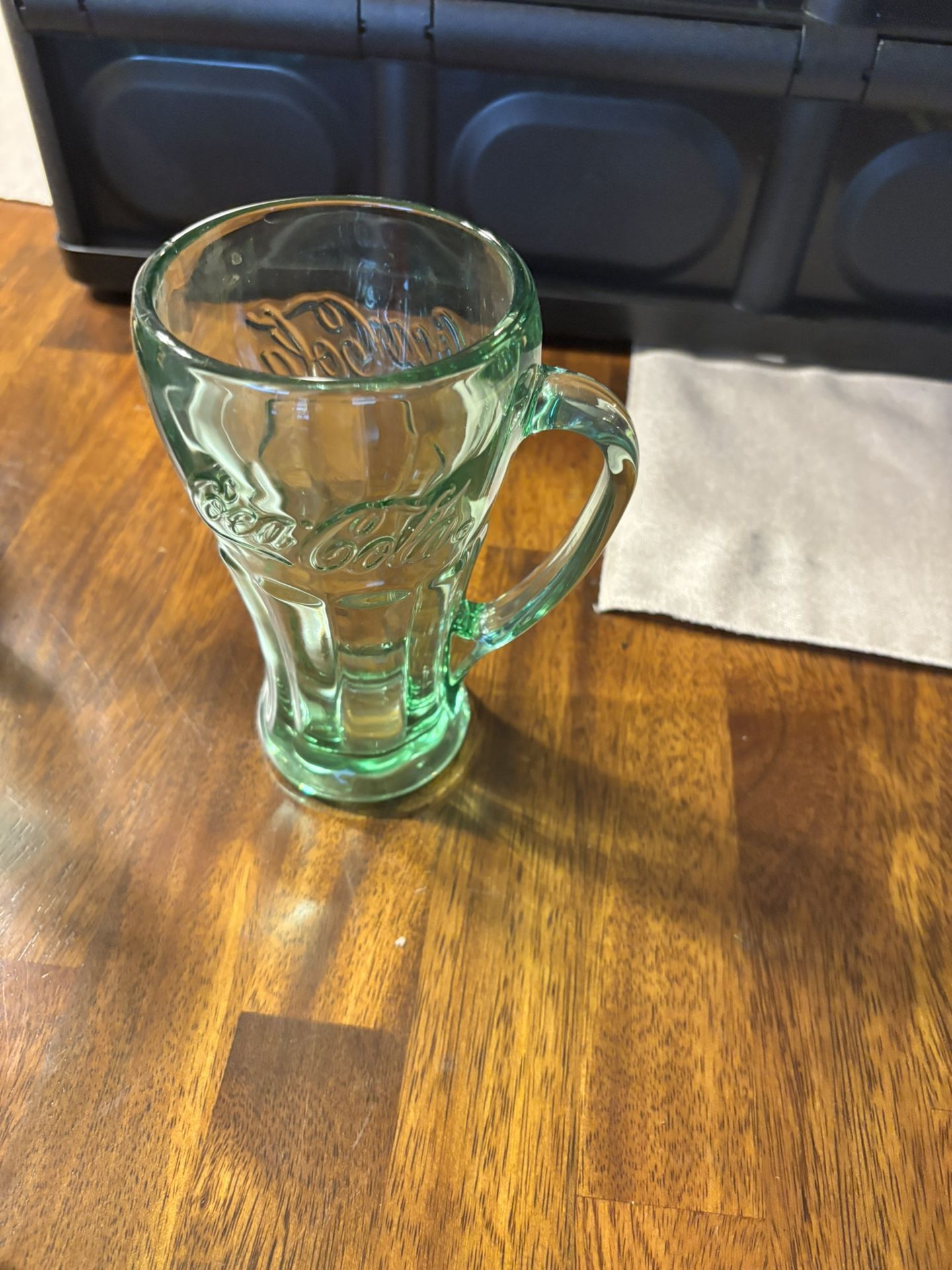 Vintage heavy Coca Cola Glass