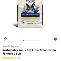 Sustainably Yours Cat Litter 26LB