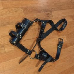 Leather Belt with Sword Frog - LARP/SCA/Cosplay