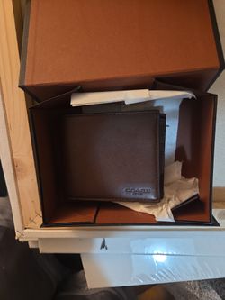 Coach Mohagany Mens Wallet Brand New