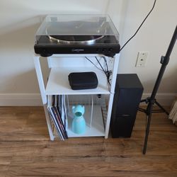 Record Player , Stand and Speakers