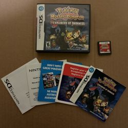 Pokemon Mystery Dungeon Explorers Of Darkness ( Nintendo Ds) CIB