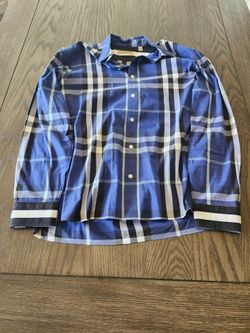 Burberry cotton button front shirt