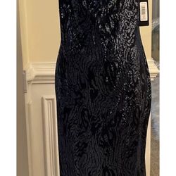 NWT BEBE SEQUIN COWL DRESS SIZE XL AMAZING, SEXY & ATTRACTIVE!!